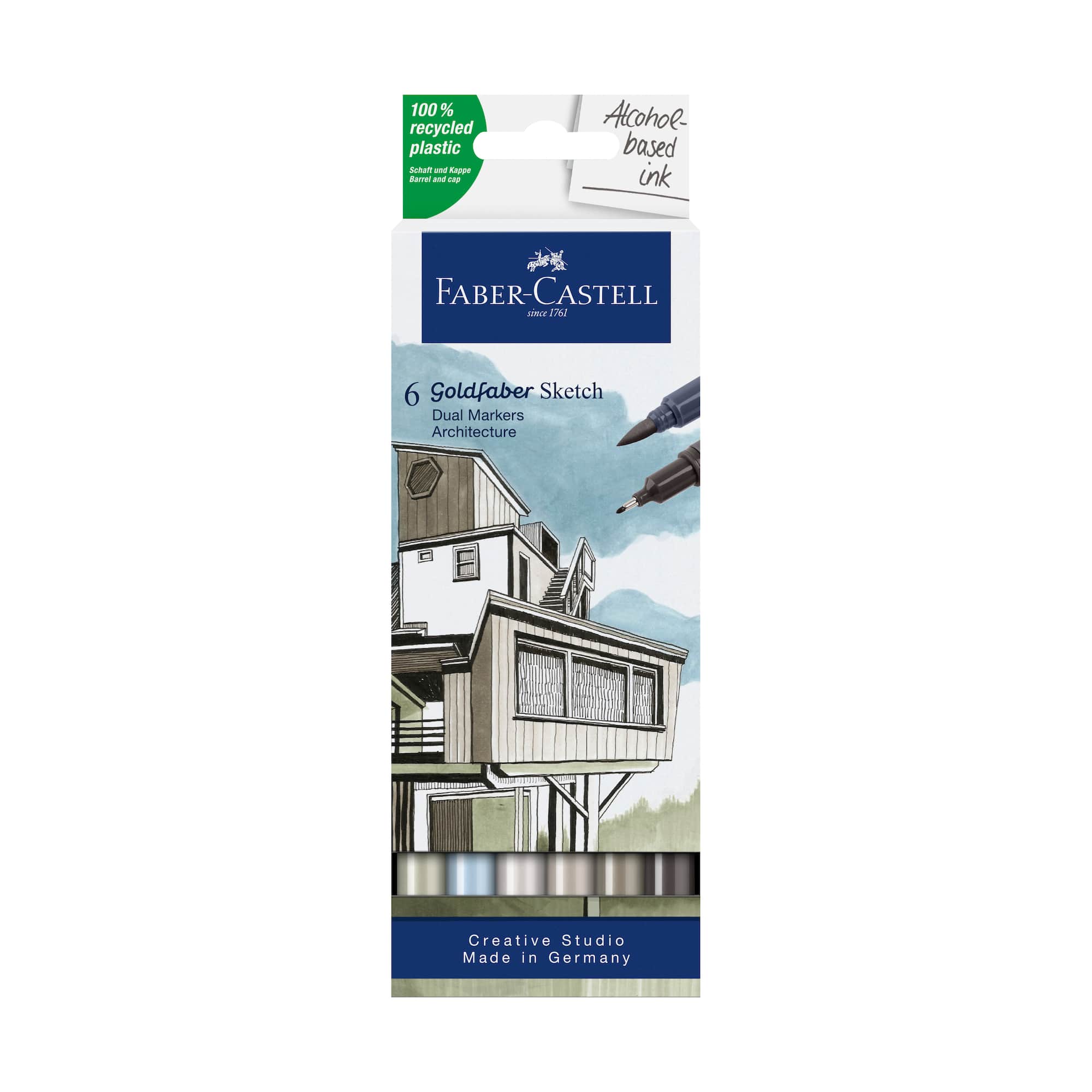 Faber-Castell® Goldfaber Sketch Architecture Dual Tip Alcohol Markers